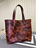 Brown Distressed Signature Tote